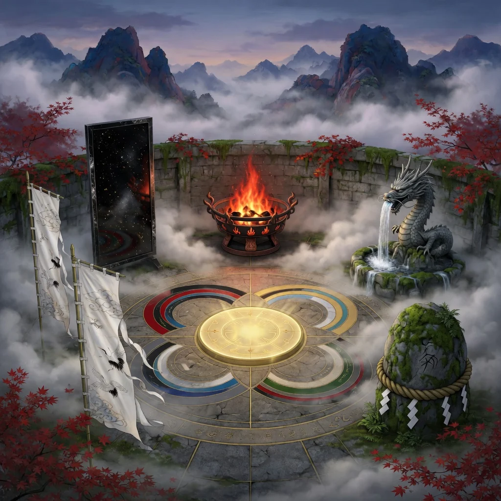 The Five Elements world-lore artwork